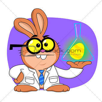 Easter bunny scientist