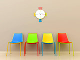 Colored chairs