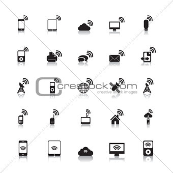 Wireless Icons Hotspot vector