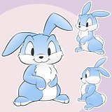 Cute Cartoon Rabbit Bunny 