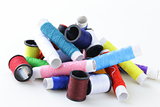 sewing utensils - coils colored threads