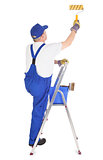 house painter on the ladder