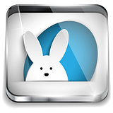 Happy Easter Glossy Application Button