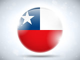 Chile Flag Glossy Button