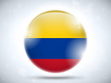 Colombia Flag Glossy Button