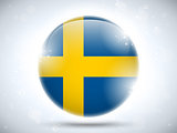 Sweden Flag Glossy Button
