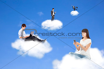 cloud computing concept and technology lifestyle 