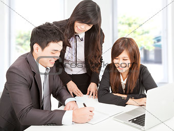 business team working in the office