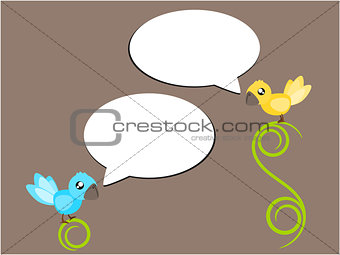 Bird talk illustration