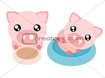 Cartoon pig illustration
