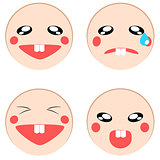 Vector set of emotion icon