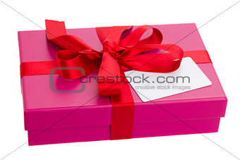 gift box with blank card