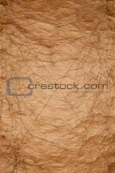 old brown crumpled paper