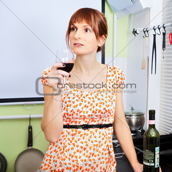 Woman Drink Wine
