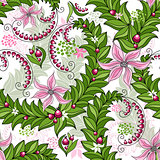 Seamless spring colorful pattern