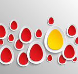 Easter eggs abstract background.