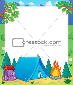Camping theme frame 1