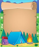 Camping theme parchment 1