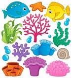 Coral reef theme collection 1