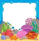 Coral reef theme frame 1