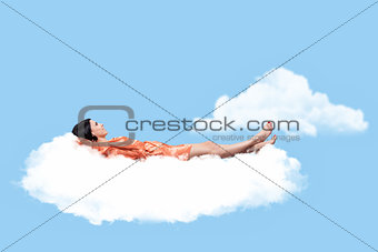 Girl on a cloud