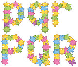 Puzzle Jigsaw Alphabet Letters