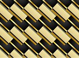 Pattern background in black and gold