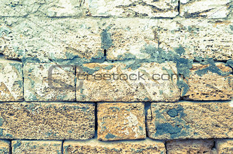 Old Wall. Tinted Background.