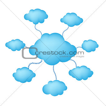 Blue Web Clouds