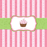 Pastel Vintage Cupcake Background