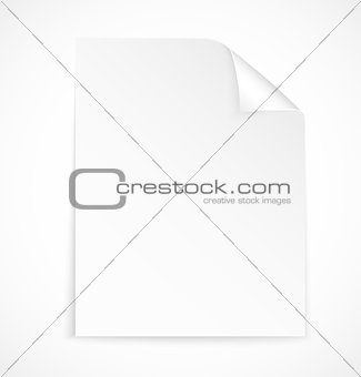 Blank letter paper icon