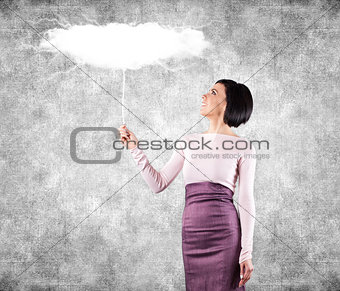 Girl with cloud