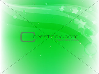 green background with stars