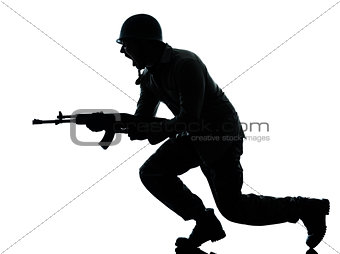 army soldier man on assault