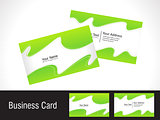 abstract green business card