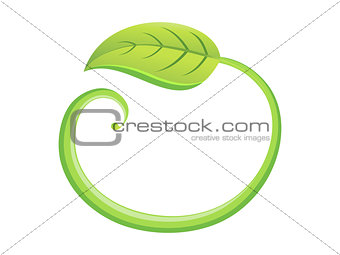 abstract leaf based template