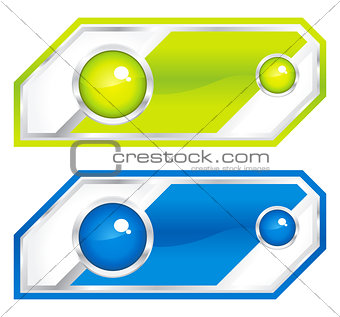abstract multiple color banner
