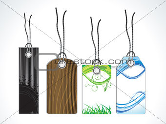 abstract multiple sale tags