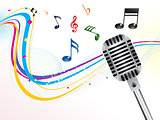 abstract musical mic background