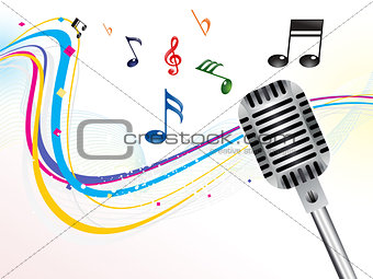 abstract musical mic background