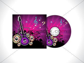 abstract music cd template
