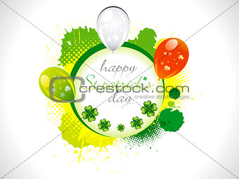 abstract st patrick background with balloon