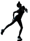 woman runner jogger cramp physical injury at legs