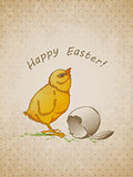  Easter background with chicken