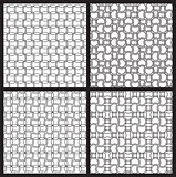 Black and white seamless patterns