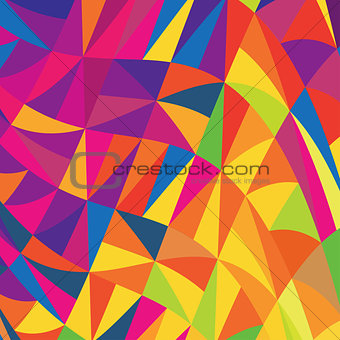 Multi-colored triangles background. Vector, EPS10