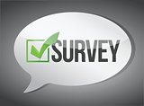 survey message communication concept