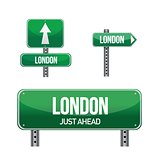 london city road sign