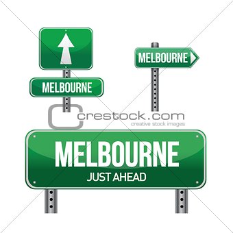 melbourne city road sign