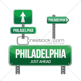 philadelphia city road sign